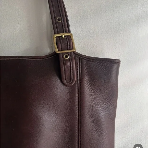 Vintage Coach Legacy Shopper Tote Mahogony - Picture 7 of 9